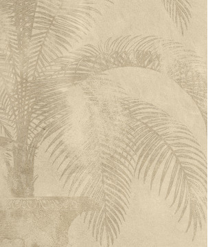 Papier peint fresque Palmiers vieillis