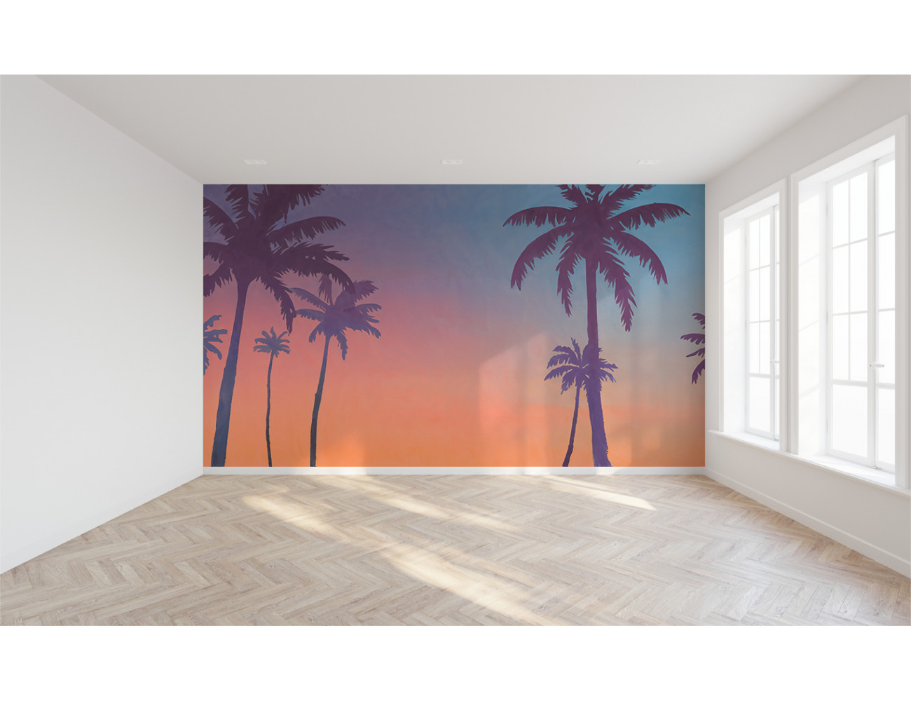 Décor mural palmiers