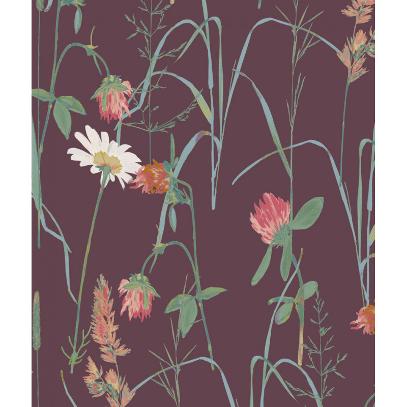 Zoom Papier peint fleurs sauvages ANEMONE