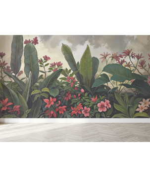 Papier Peint Jardin Floral Tropicale