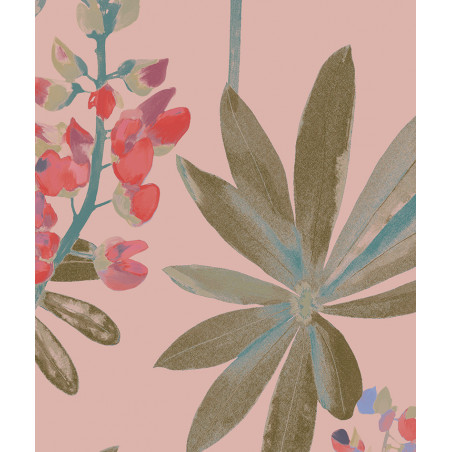 Papier peint fleurs lupine ALABASTER