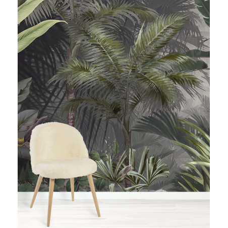 Papier peint jungle panoramique tropicale exemple