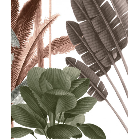 papier peint jungle tropicale color