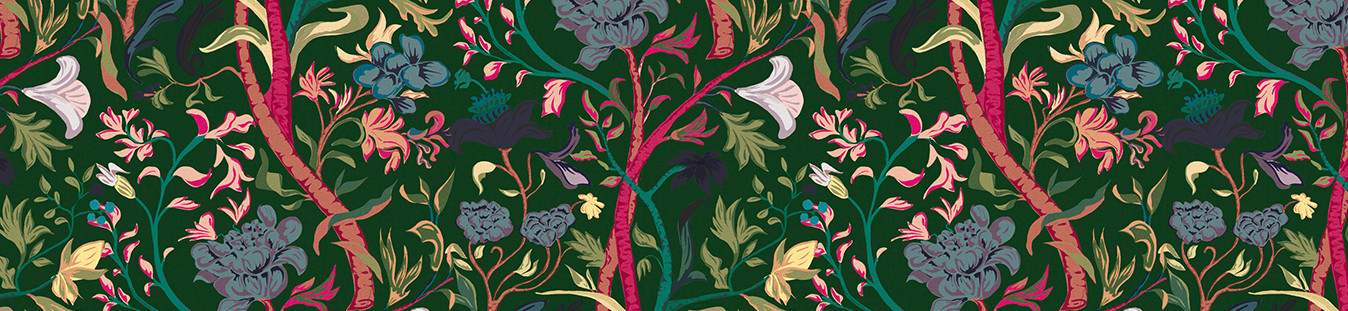 Yeda Design - Papier peint fleuri 100% made in France - 100% encres végétales