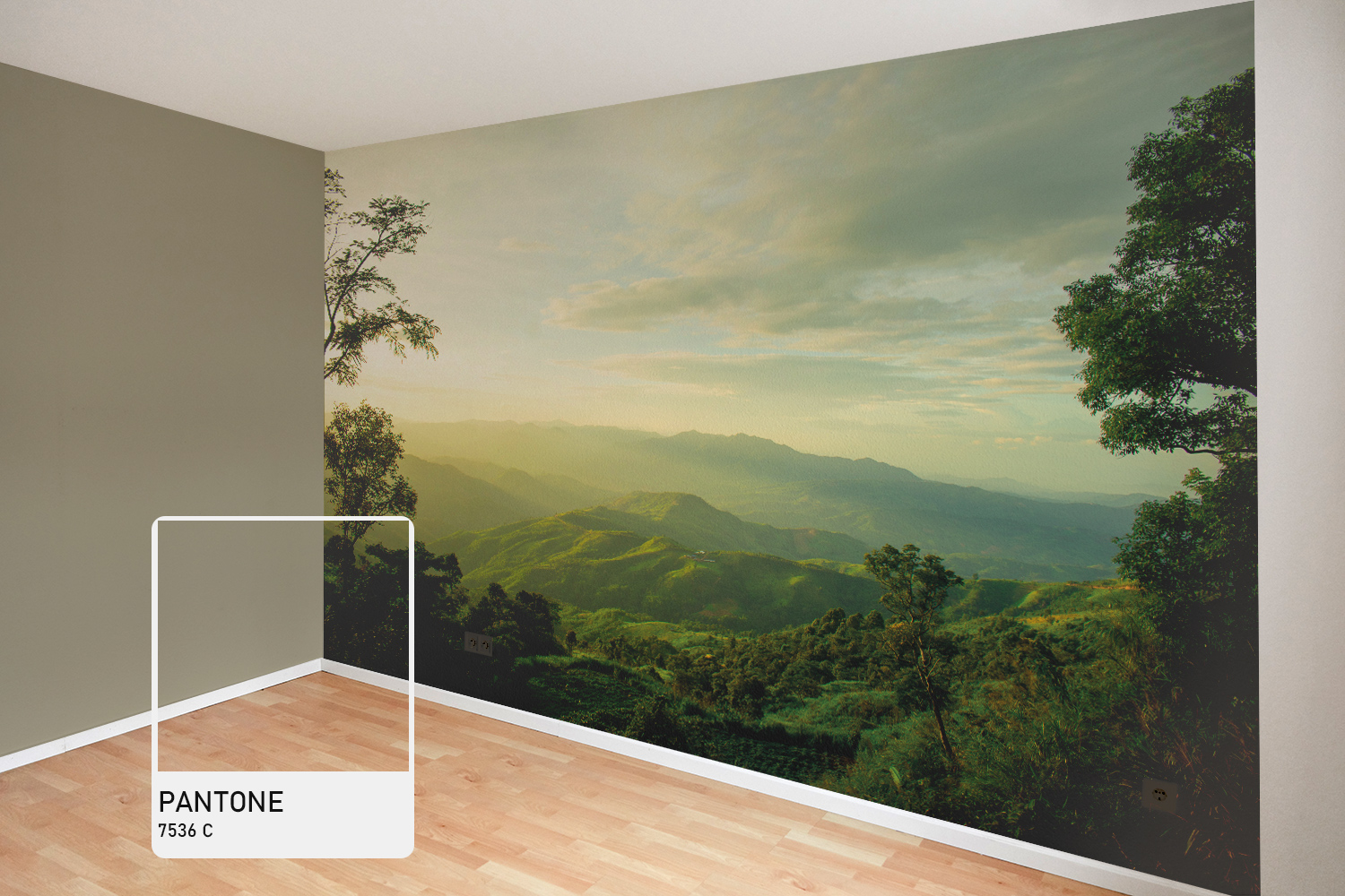 exemple papier peint panoramique paysage jungle
